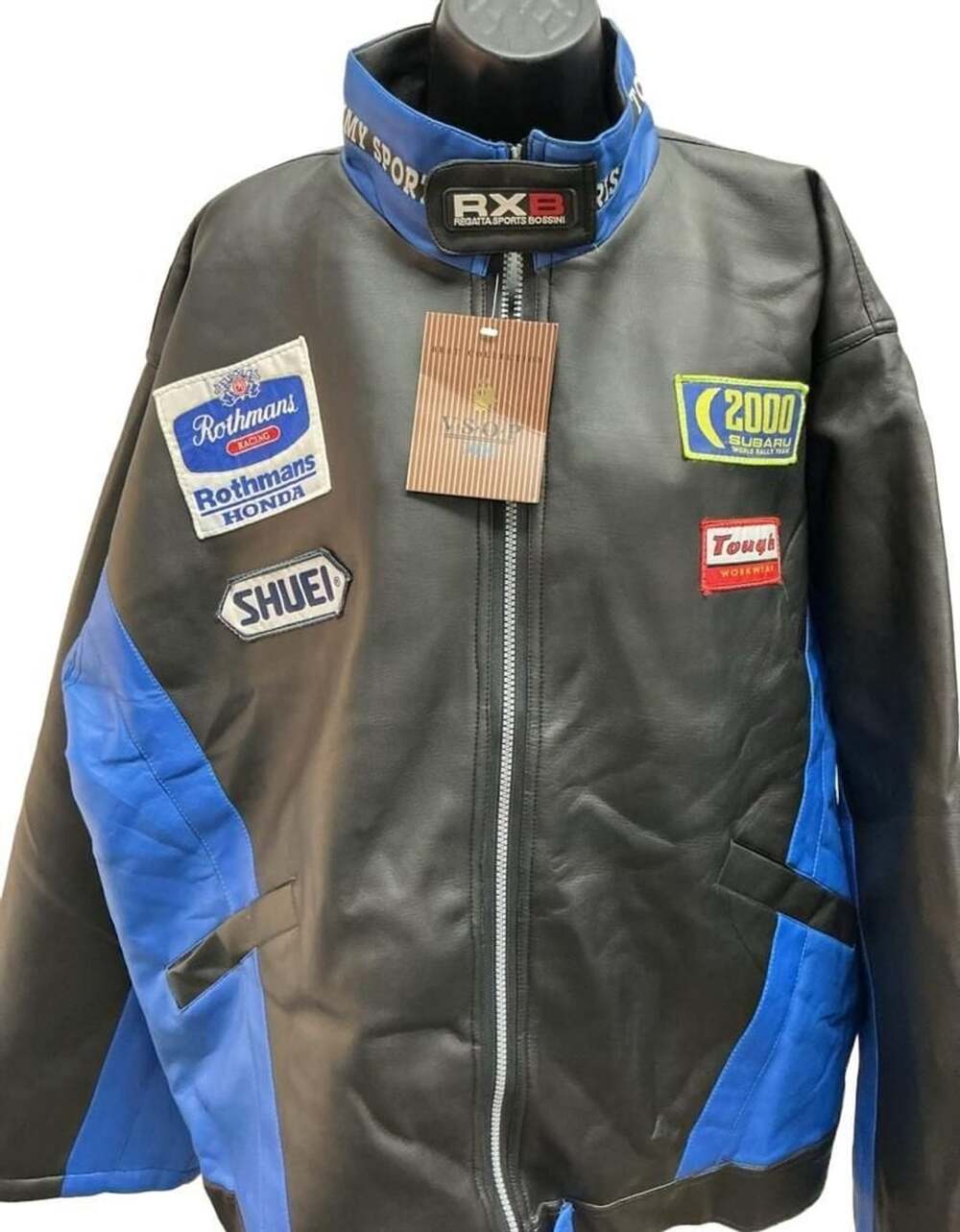 Tommy Sports 2000 Racing Faux Leather Jacket